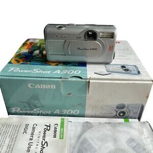 Vintage Canon PowerShot A300 digital camera tested